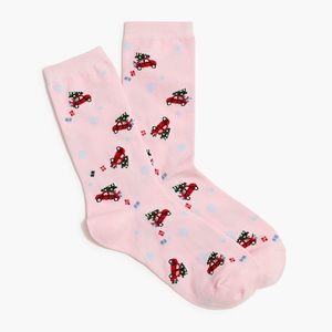 J. Crew Women’s Holiday car trouser socks BN530 - NWT
